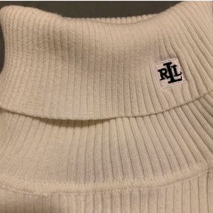 Ralph Lauren white turtleneck sweater